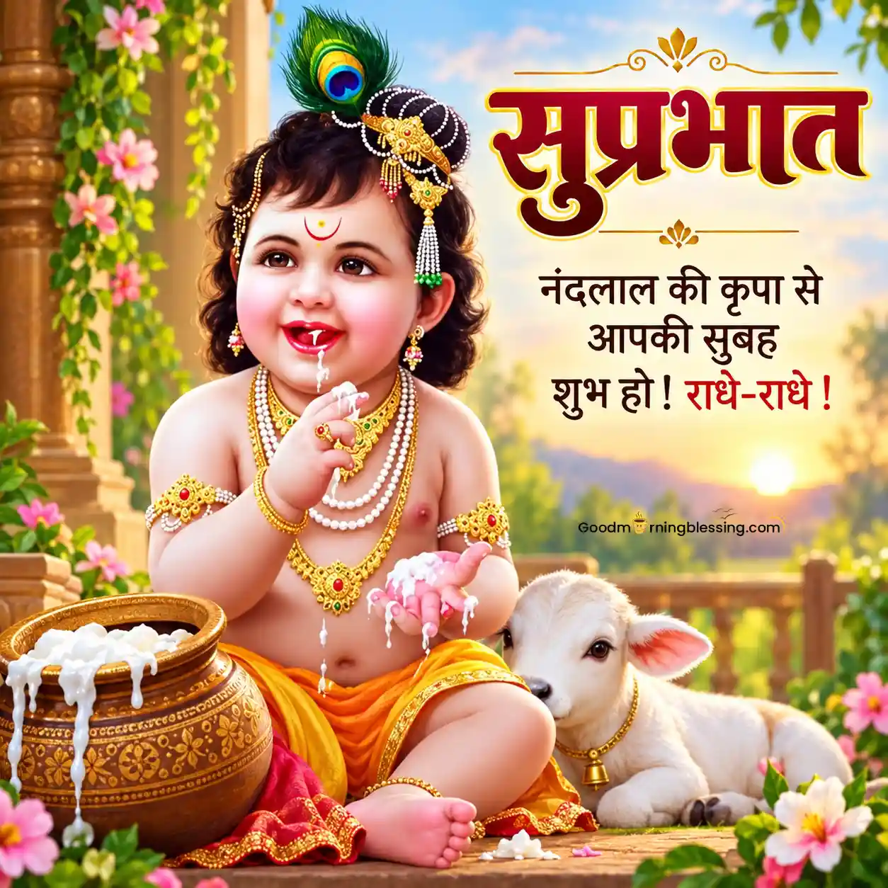 Krishna Good Morning Images In Hindi