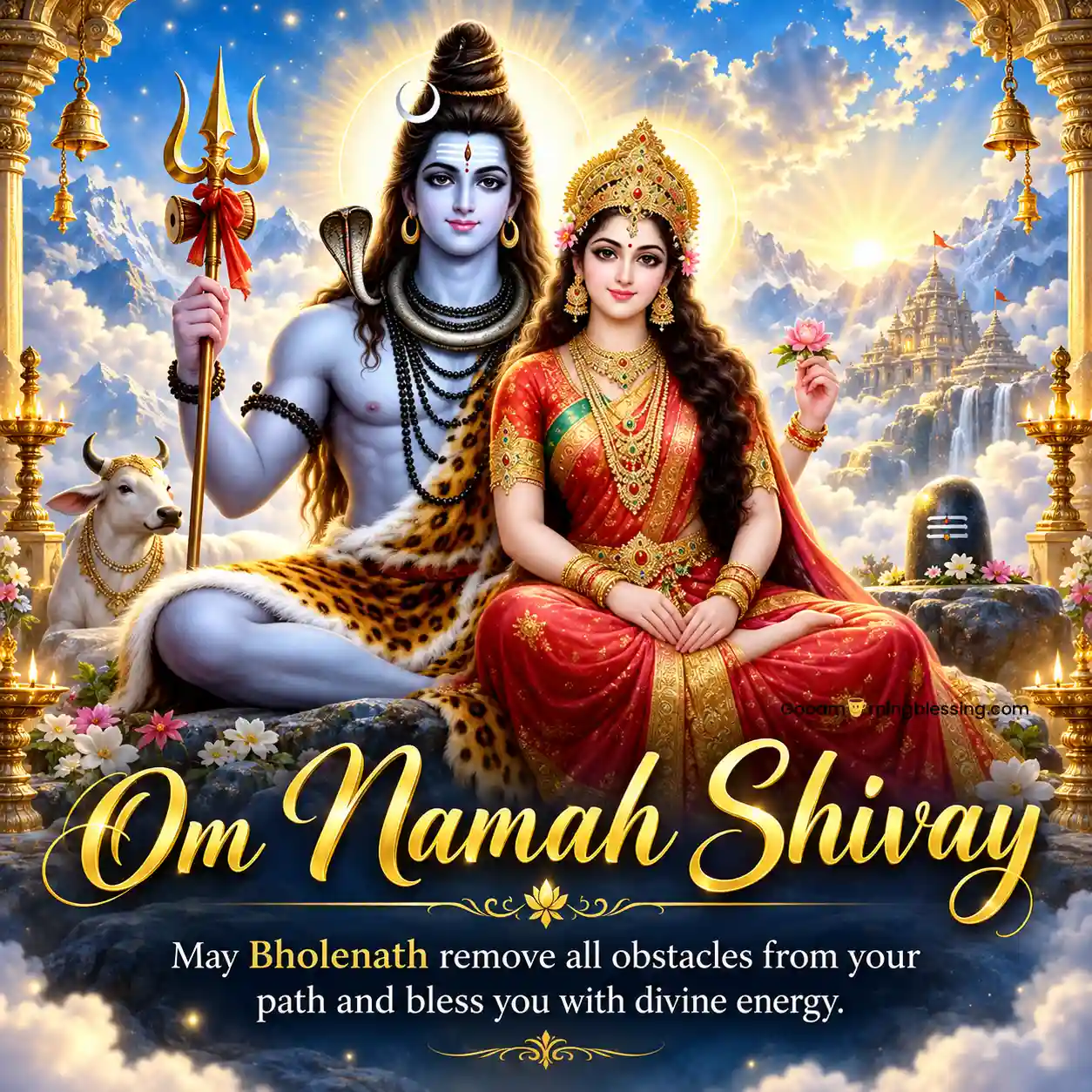 Om Namah Shivaya Shubh Somvar Good Morning