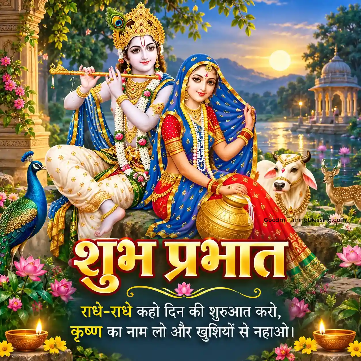 Radhakrishna Good Morning Images