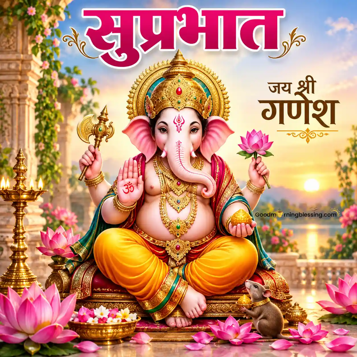 Shree Ganesh Good Morning Images With Quotes