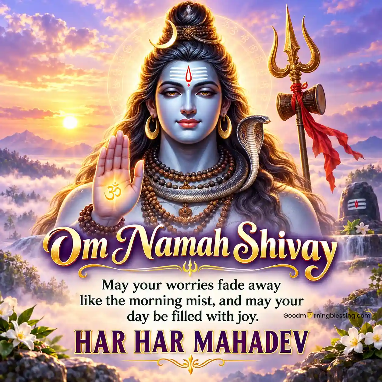 Wallpaper Good Morning Om Namah Shivaya