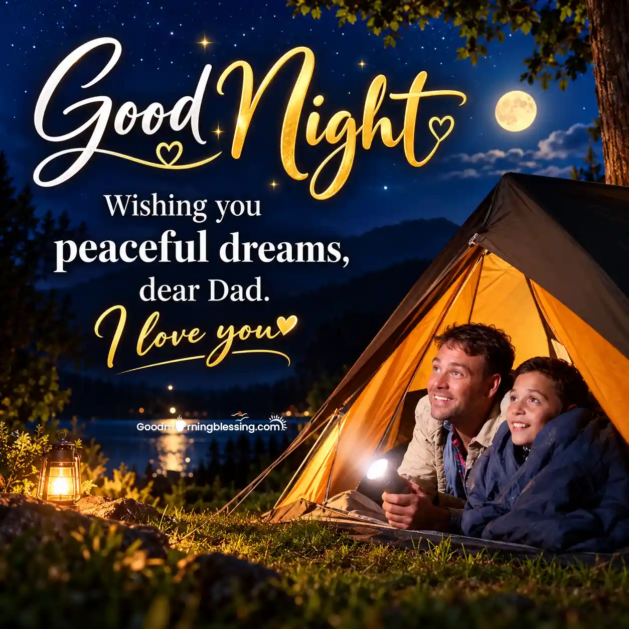 Good Night Dear Dad I Love You