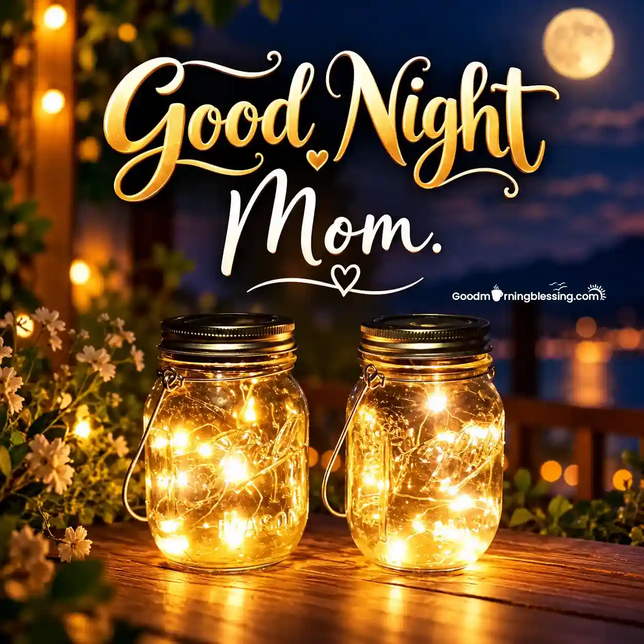 Good Night Mom With Moon Or Sunflower And Lantern Best Pic