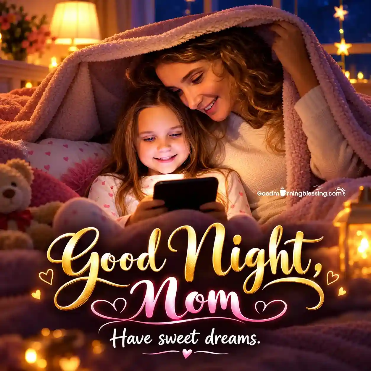 Good Night Mommy Have Sweet Dreams With Moon Picture