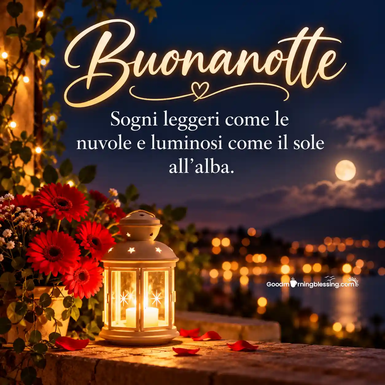Good Night Sleep Well Italian Image