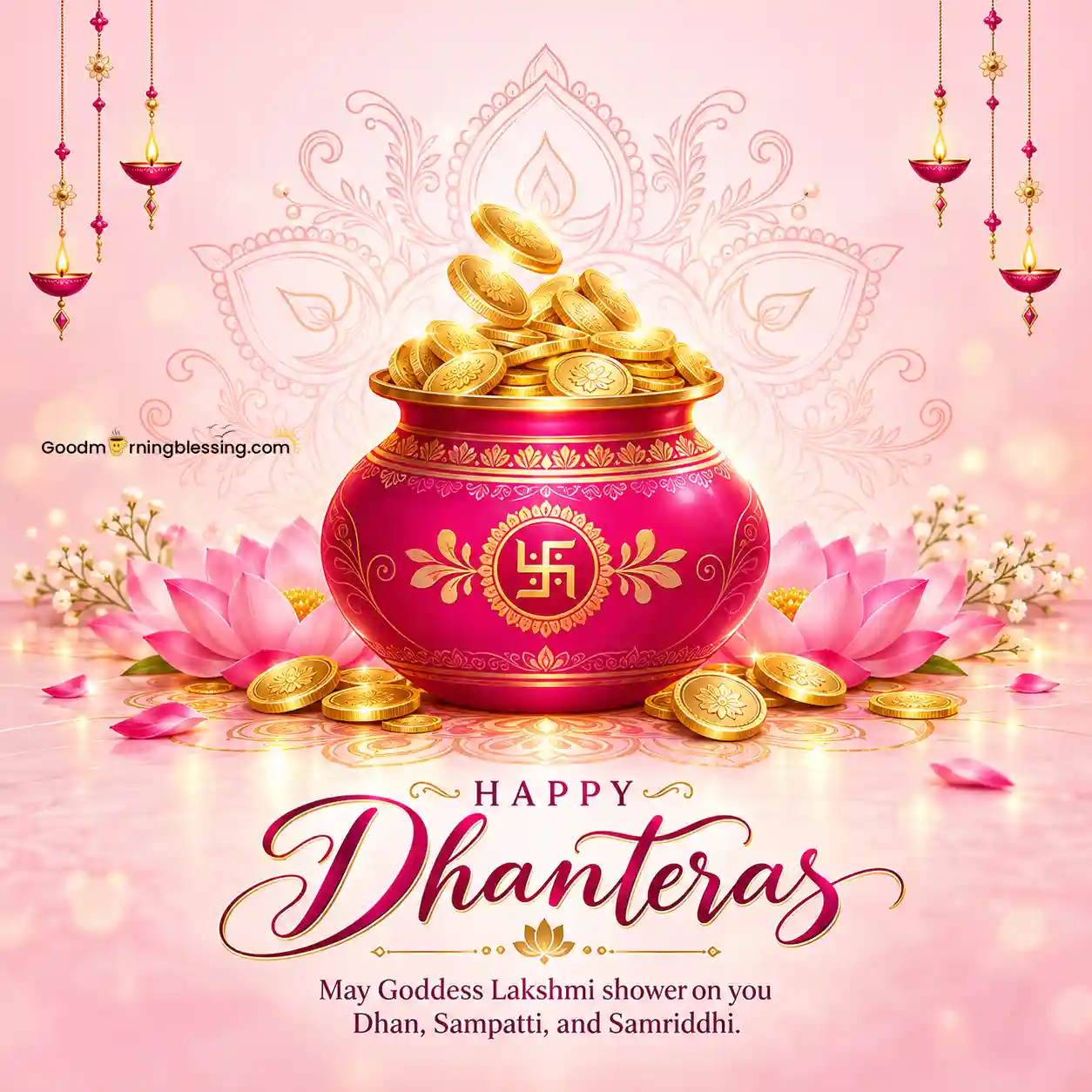 Superb Dhanteras Wishes English Message Image