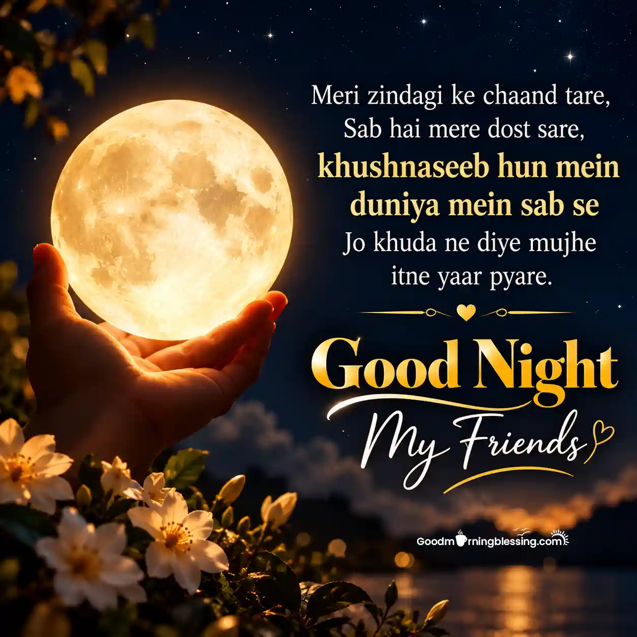 Cute Good Night For Friends