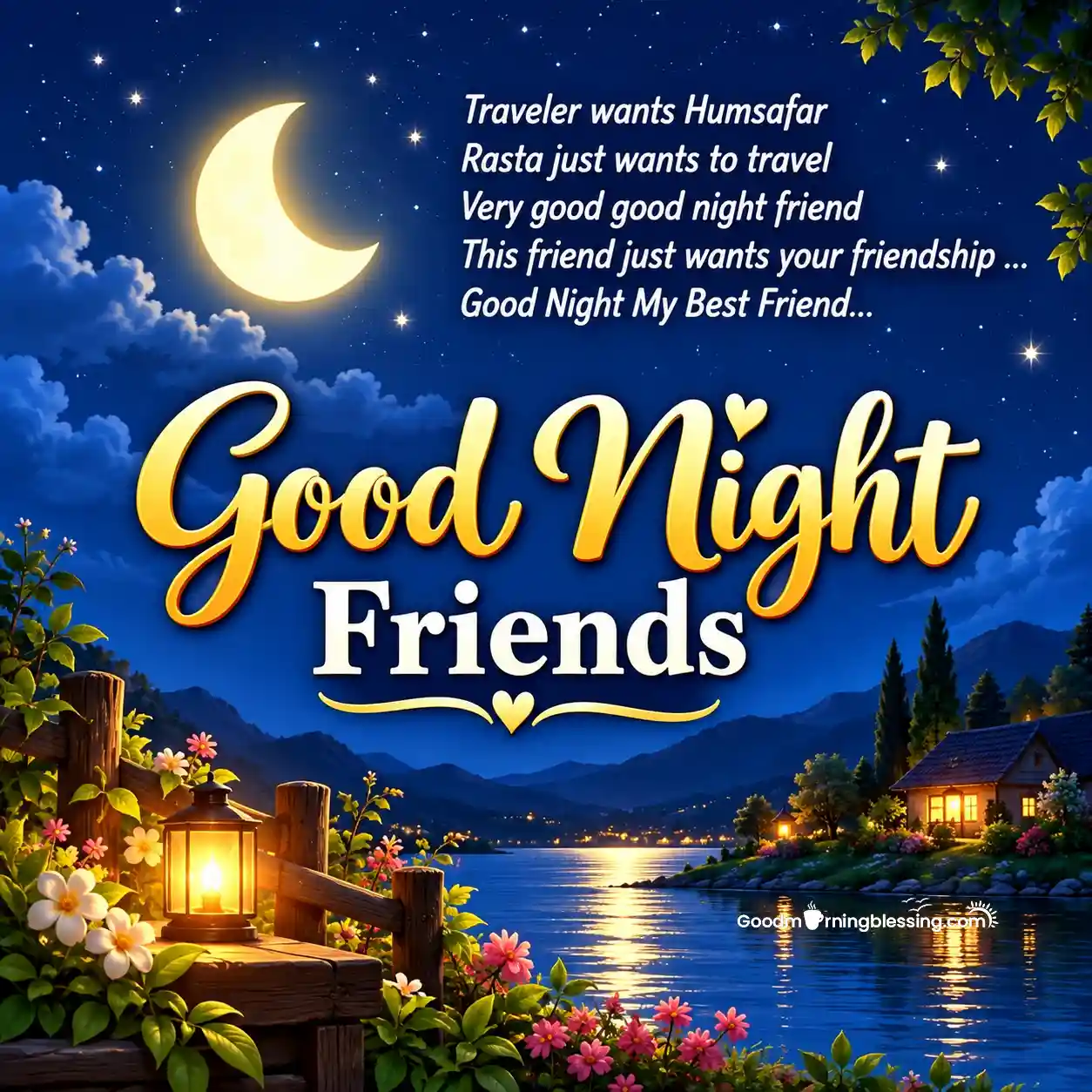 Friend Good Night Wishes